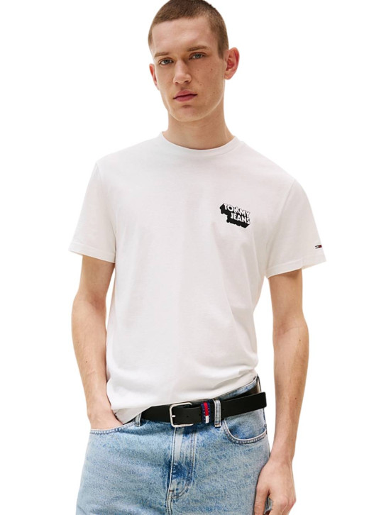 Tommy Jeans pánské bílé triko