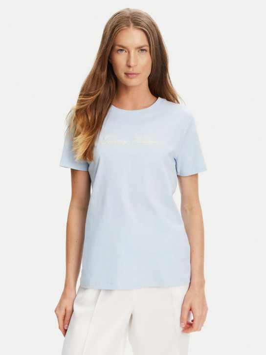 Tommy Hilfiger dámské modré tričko