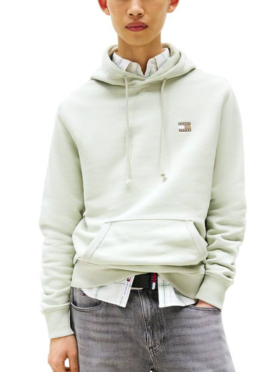 Tommy Jeans pánská zelená mikina