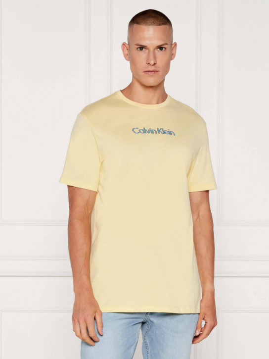 Calvin Klein pánské žluté tričko
