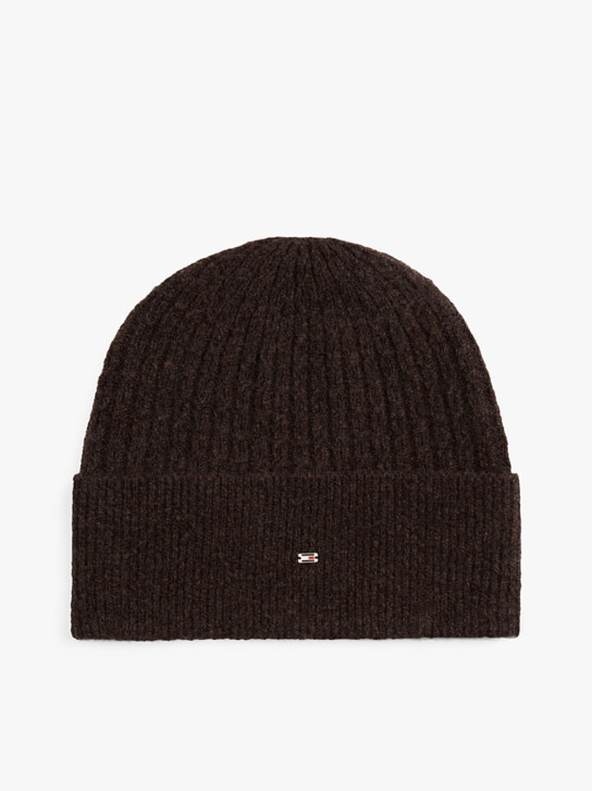 Tommy Hilfiger dámská tmavě hnědá čepice 
