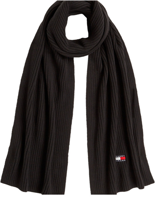 Tommy Jeans pánská černá šála