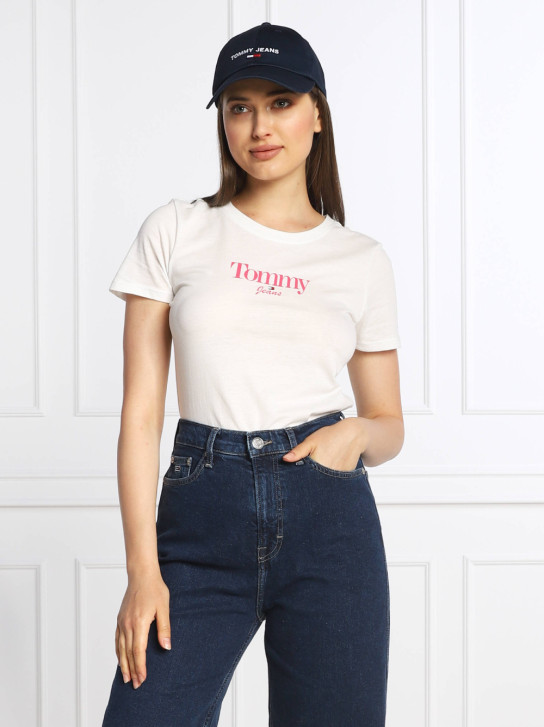 Tommy Jeans dámské bílé triko