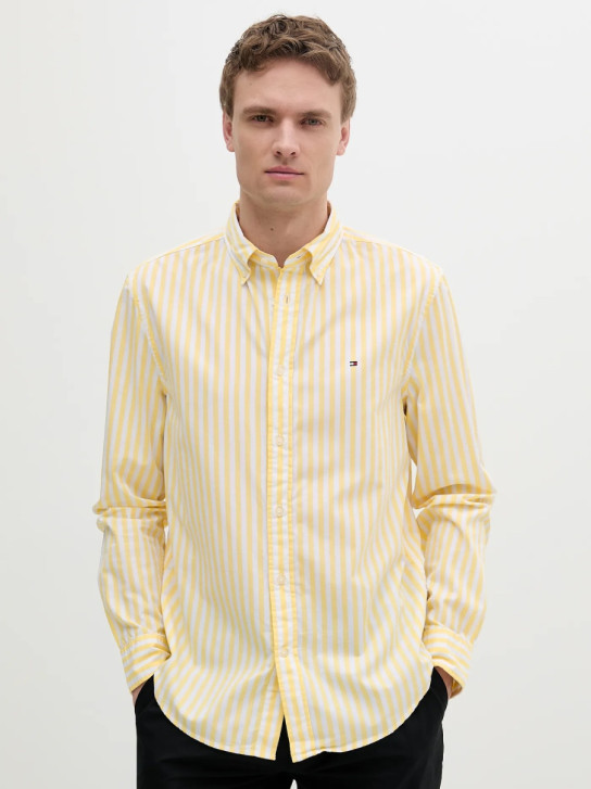 Tommy Hilfiger pánská pruhovaná košile Poplin