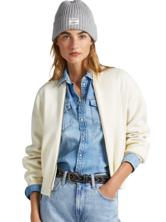 Pepe Jeans dámský bílý svetr