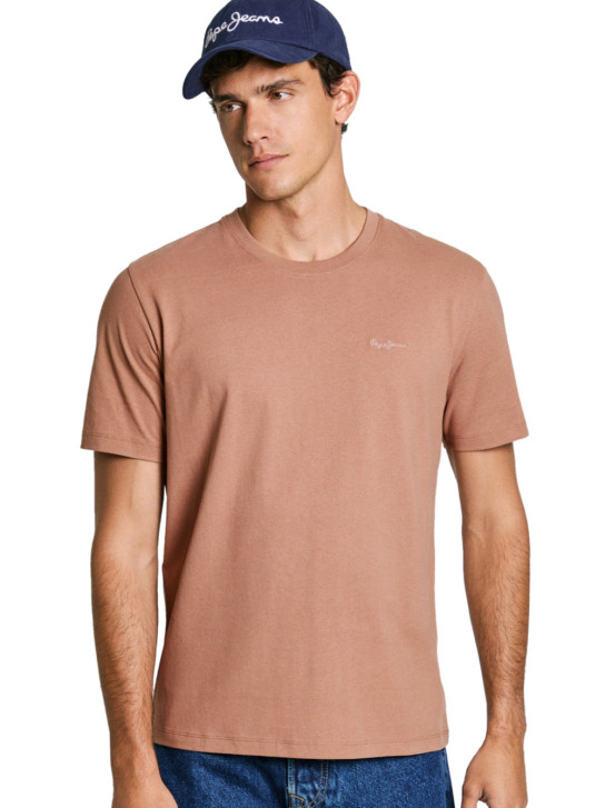 Pepe Jeans pánské hnědé tričko