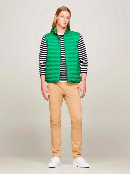 Tommy Hilfiger pánská zelená vesta Core