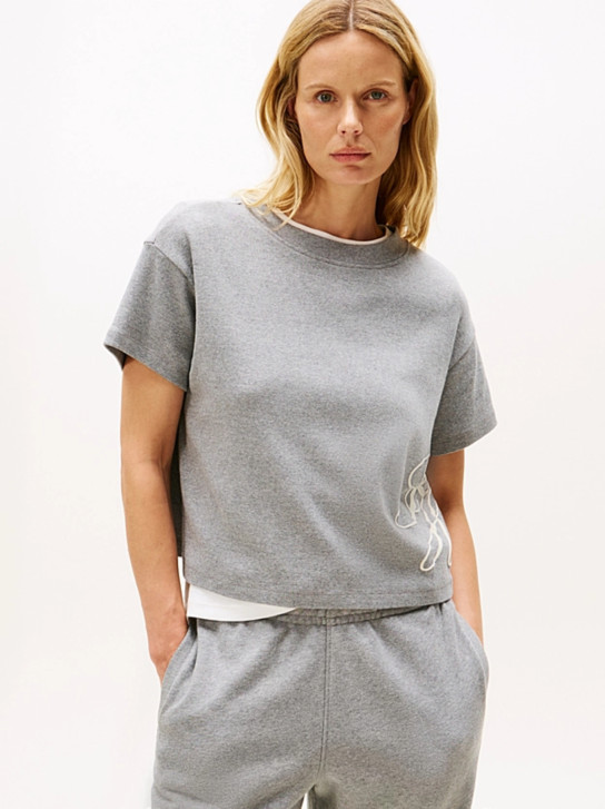 Tommy Hilfiger dámské šedé triko