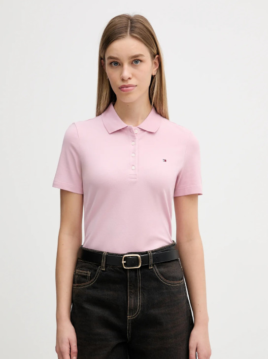 Tommy Hilfiger dámské starorůžové polo tričko 1985