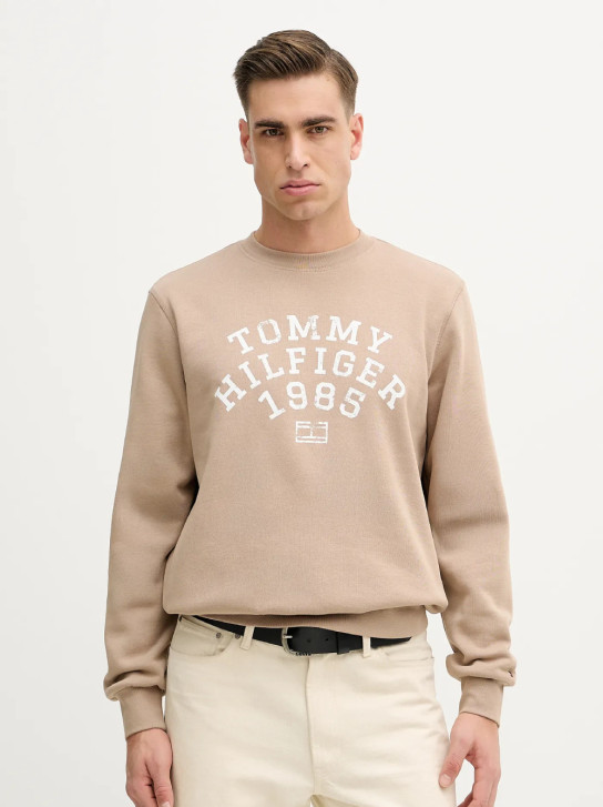 Tommy Hilfiger pánská béžová mikina