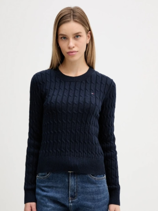 Tommy Hilfiger dámský tmavě modrý svetr