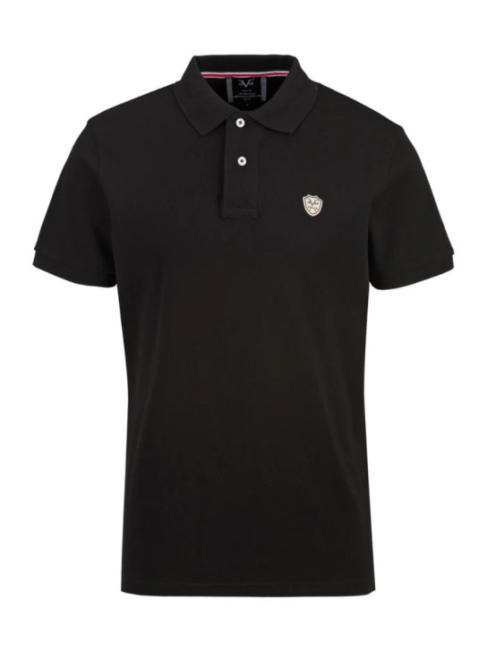 19v69 pánské černé polo tričko