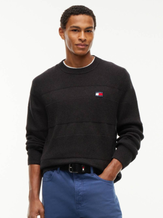 Tommy Jeans pánský hnědý svetr