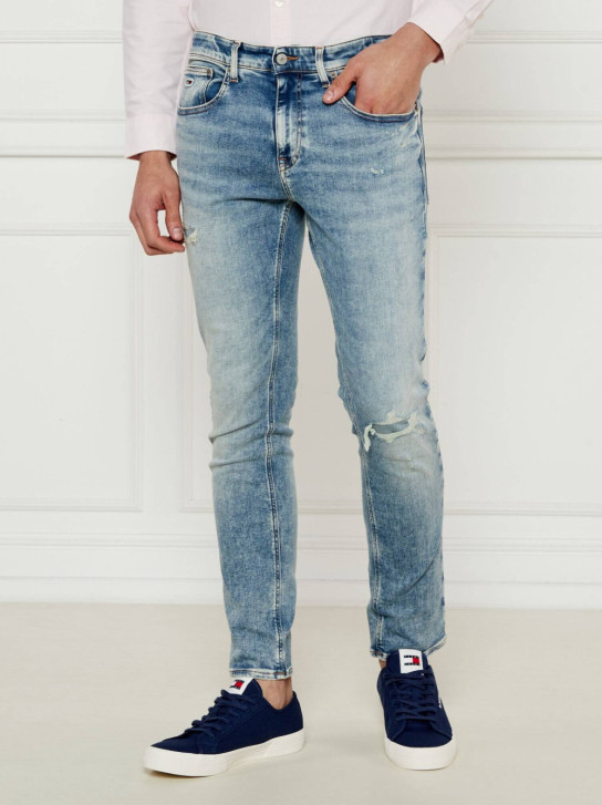 Tommy Jeans pánské modré džíny