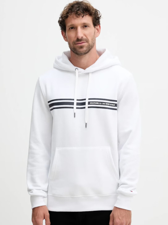 Tommy Hilfiger pánská bílá mikina