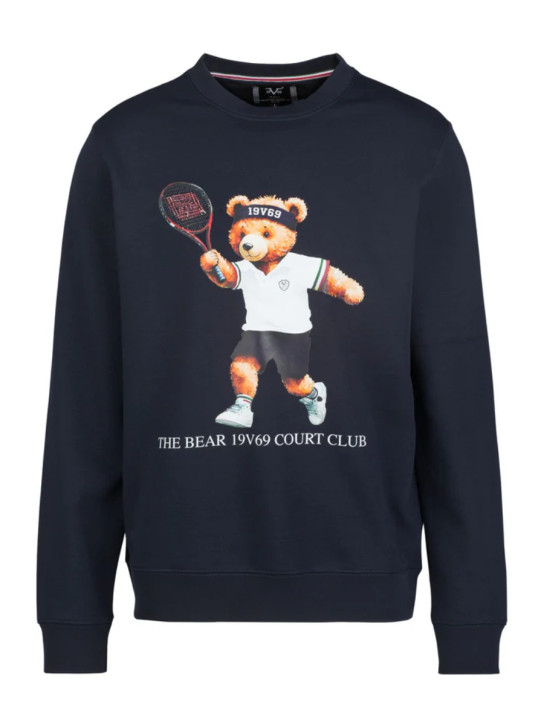 19v69 pánská modrá mikina