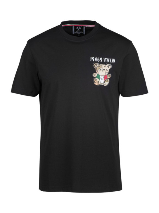 19v69 pánské černé tričko