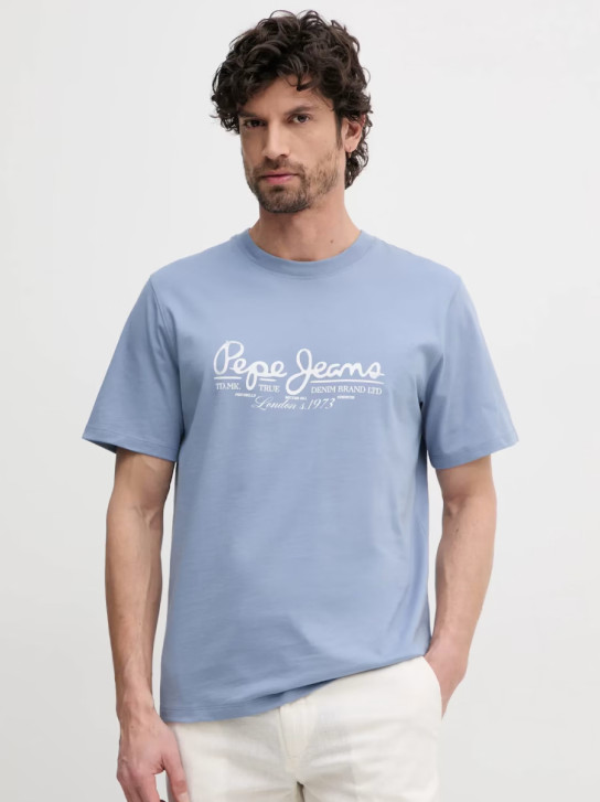 Pepe Jeans pánské modré tričko