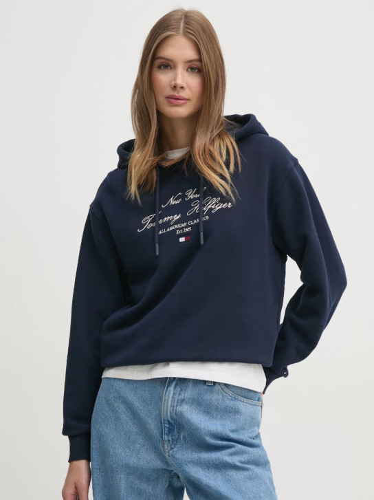Tommy Hilfiger dámská tmavě modrá mikina