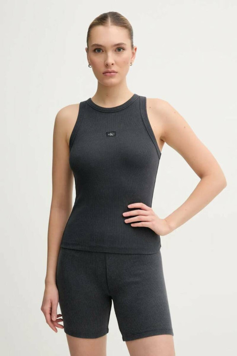 Calvin Klein dámské tmavě šedé tílko