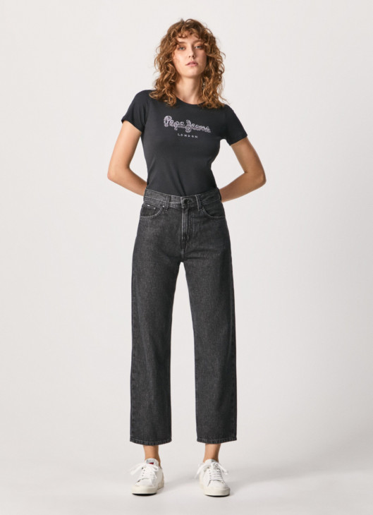 Pepe Jeans dámské černé tričko BEATRICE