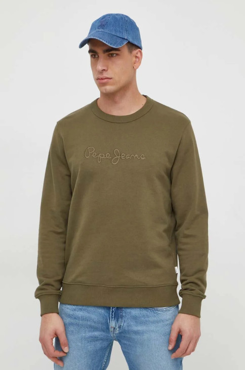 Pepe Jeans pánská khaki mikina JOE