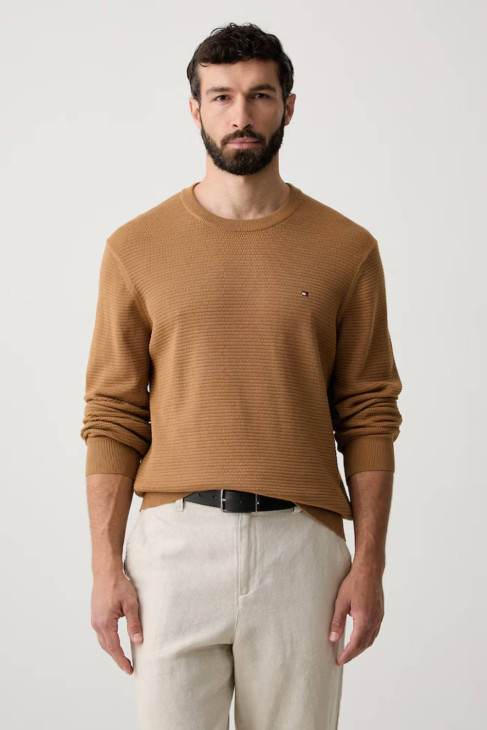 Tommy Hilfiger pánský hnědý svetr