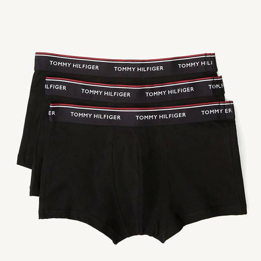 detail Tommy Hilfiger sada pánských černých boxerek