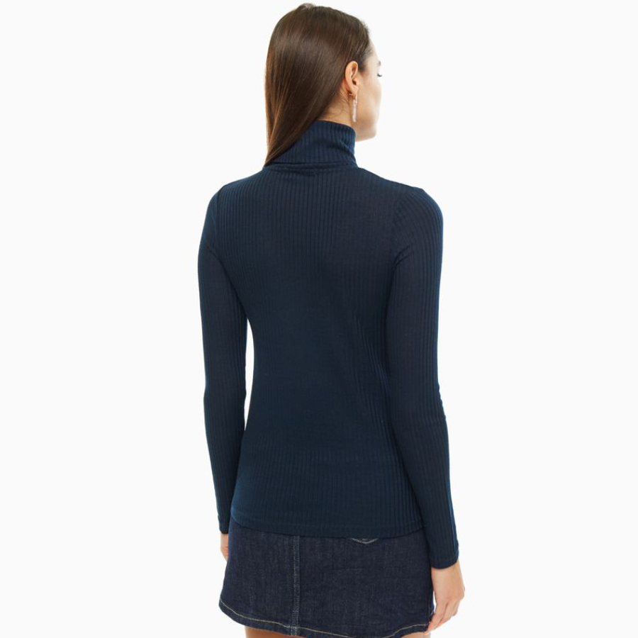 detail Pepe Jeans dámský tmavě modrý rolák Miren